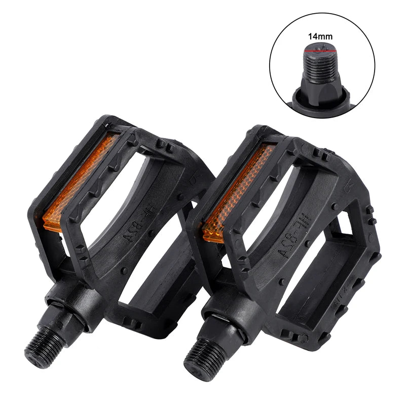 WEST BIKING Kids Bicycle Pedals Ultralight Anti-Slip ABS Safety Warning Reflective Children Cycling 9/16 1/2 Kids Bike Pedals ExactoMag 