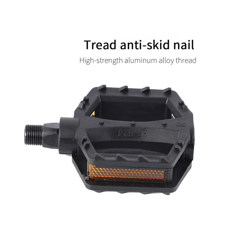 WEST BIKING Kids Bicycle Pedals Ultralight Anti-Slip ABS Safety Warning Reflective Children Cycling 9/16 1/2 Kids Bike Pedals ExactoMag 