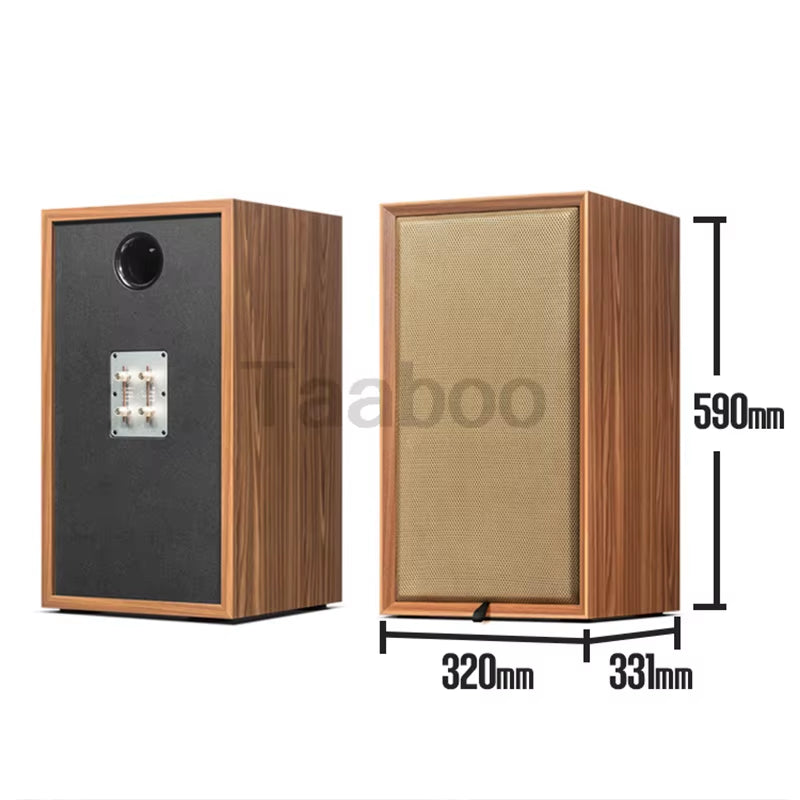 8 Inch Three-Way Labyrinth Speaker Empty Box Bookshelf Speaker Home Speaker DIY Hifi Audio Wooden Handmade Box Passive Speaker ExactoMag 