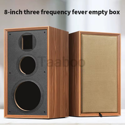 8 Inch Three-Way Labyrinth Speaker Empty Box Bookshelf Speaker Home Speaker DIY Hifi Audio Wooden Handmade Box Passive Speaker ExactoMag 