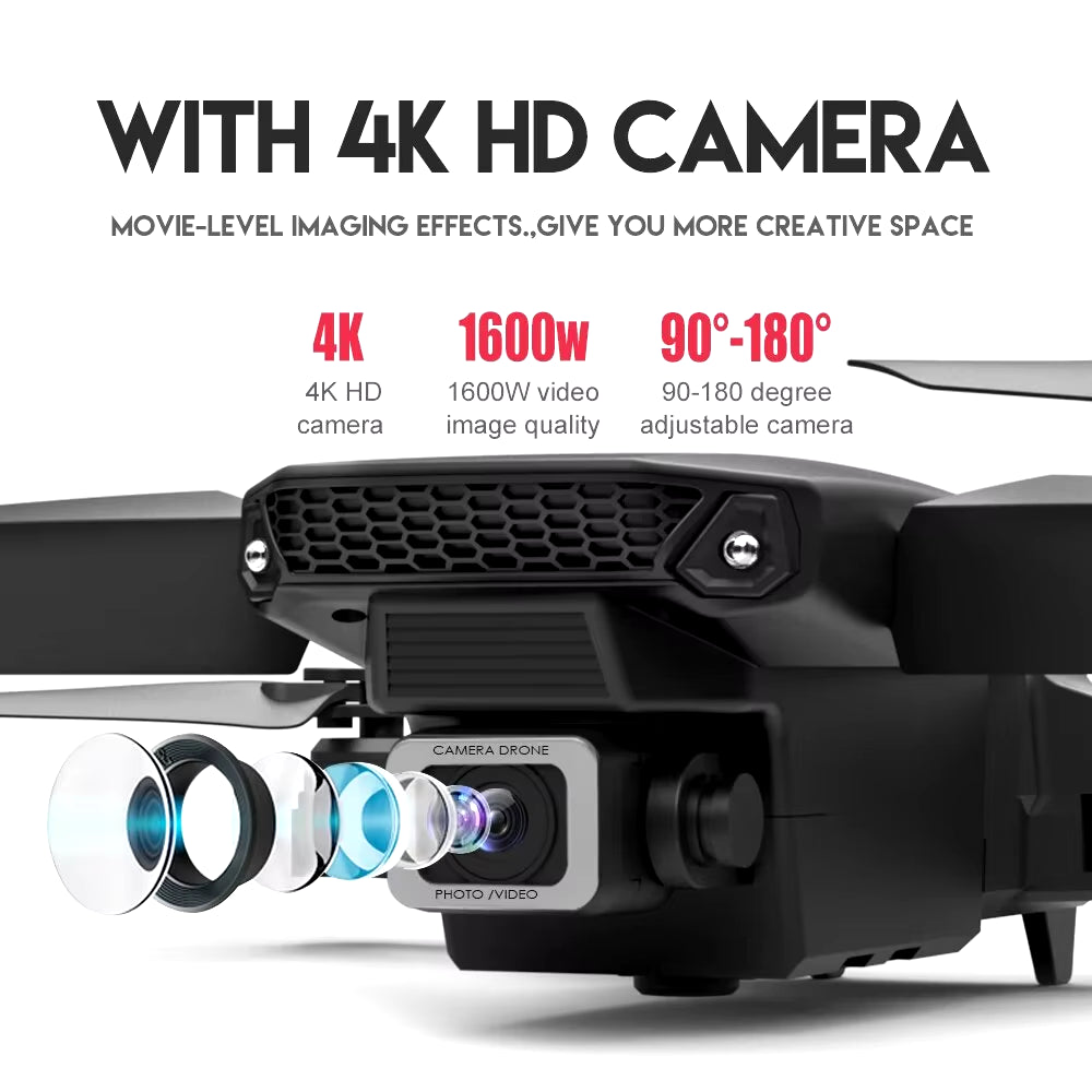 Experience Adventure with the KDBFA 2024 E88 Pro WIFI FPV Drone - 4K HD Camera for Stunning Aerial Photography! ExactoMag 