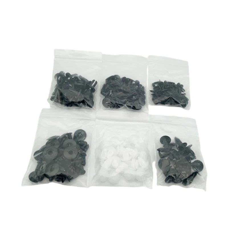 Auto Fastener Clip Mixed Car Body Push Retainer Pin Rivet Bumper Door Trim Panel Fastener Kit Car Clips Box or Bag packaging ExactoMag 