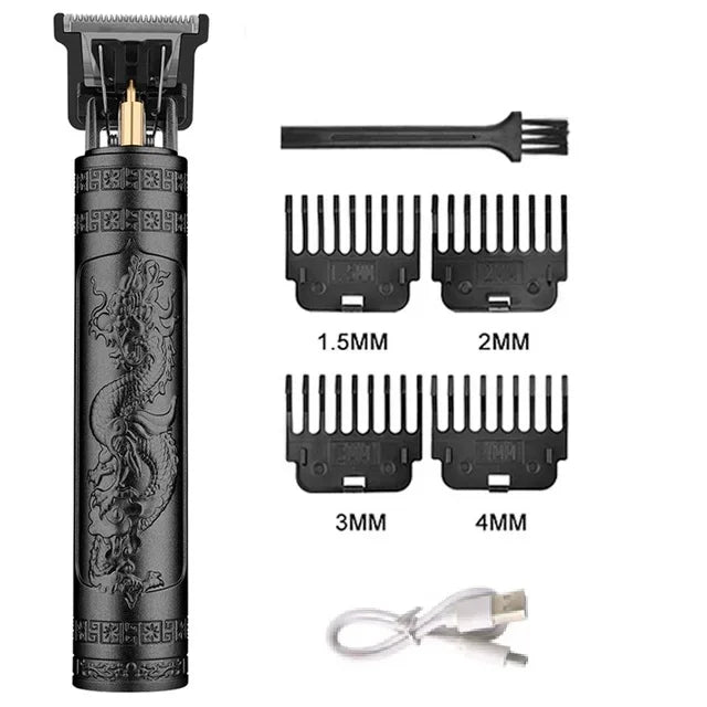 High-Power Electric Clippers Designed for Barbershops, Ideal for Shaving And Trimming with USB Charging.