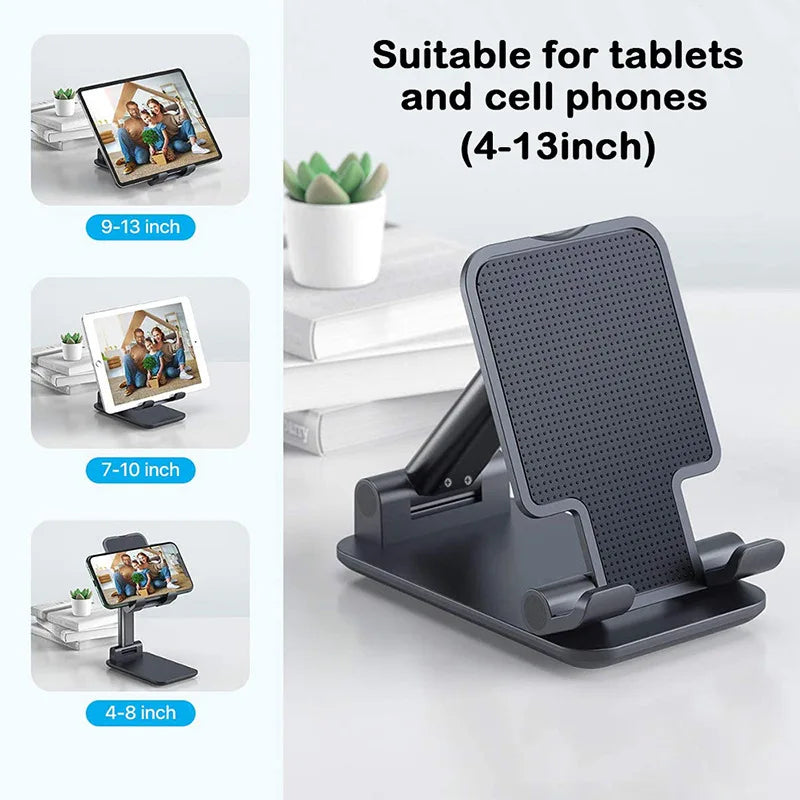 Foldable ABS Desktop Mobile Phone Stand For iPad iPhone 16 15 Smartphone Support Tablet Desk Cell Phone Portable Holder Bracket ExactoMag 