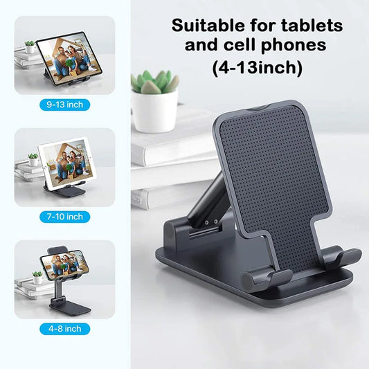 Foldable ABS Desktop Mobile Phone Stand For iPad iPhone 16 15 Smartphone Support Tablet Desk Cell Phone Portable Holder Bracket ExactoMag 