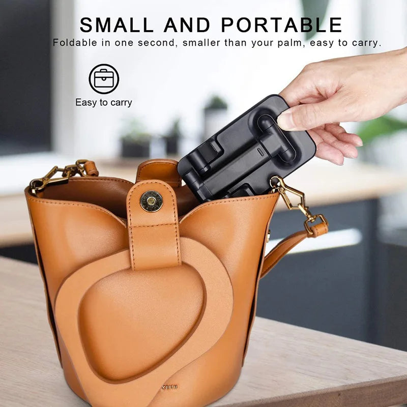 Foldable ABS Desktop Mobile Phone Stand For iPad iPhone 16 15 Smartphone Support Tablet Desk Cell Phone Portable Holder Bracket ExactoMag 
