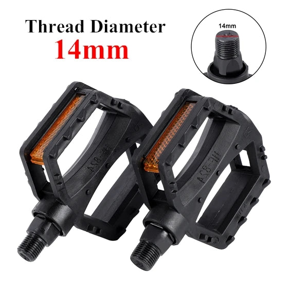 WEST BIKING Kids Bicycle Pedals Ultralight Anti-Slip ABS Safety Warning Reflective Children Cycling 9/16 1/2 Kids Bike Pedals ExactoMag 