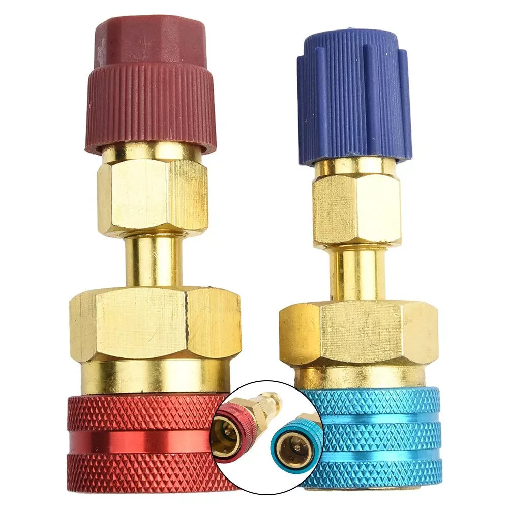 R1234YF to R134A Quick Coupler Adapter Fits Car A/C High Low Side Conversion Kit ExactoMag 
